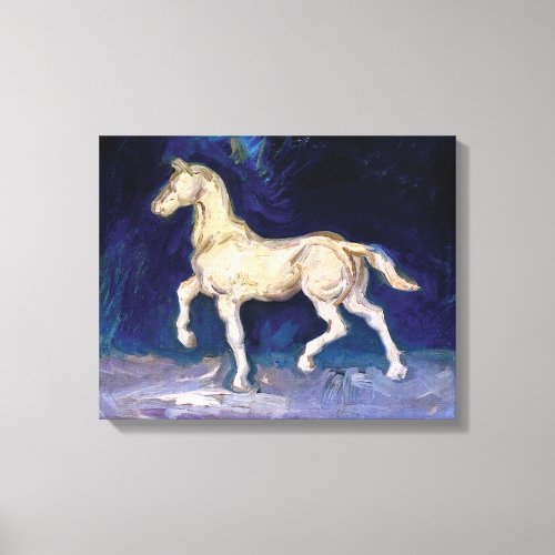 Vincent Van Gogh _ Plaster Statuette Of A Horse Canvas Print