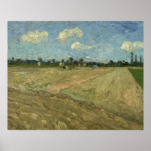 Vincent van Gogh - Plowed Fields Poster (Front)