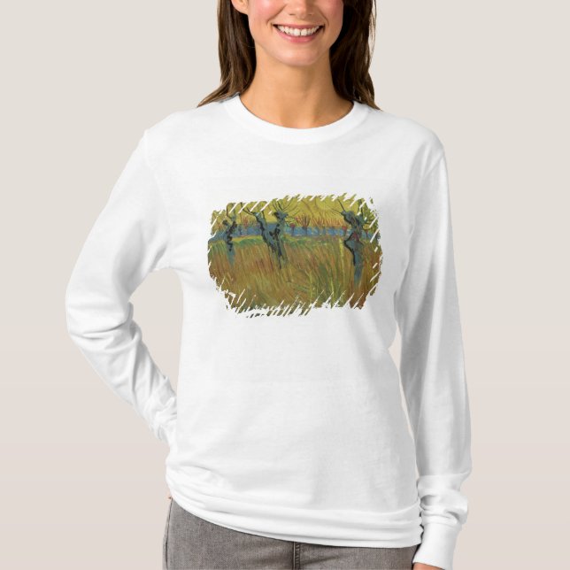 Vincent van Gogh | Pollarded Willows, Setting Sun T-Shirt (Front)