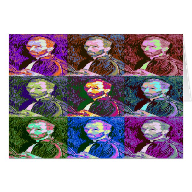 Vincent van Gogh Pop Art Cards (Front Horizontal)