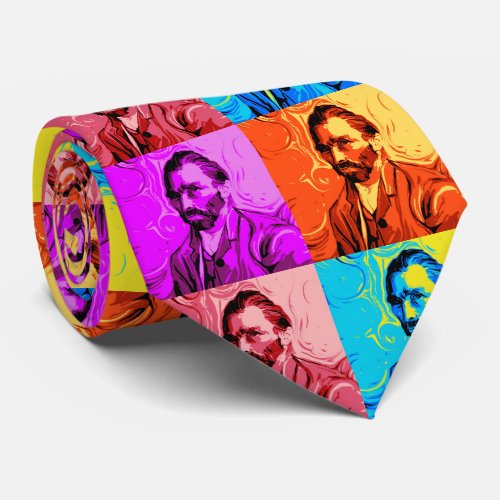 Vincent Van Gogh Pop Art Neck Tie