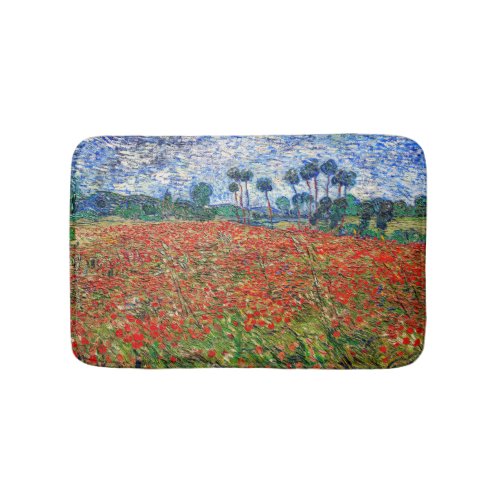 Vincent van Gogh _ Poppy Field Bath Mat