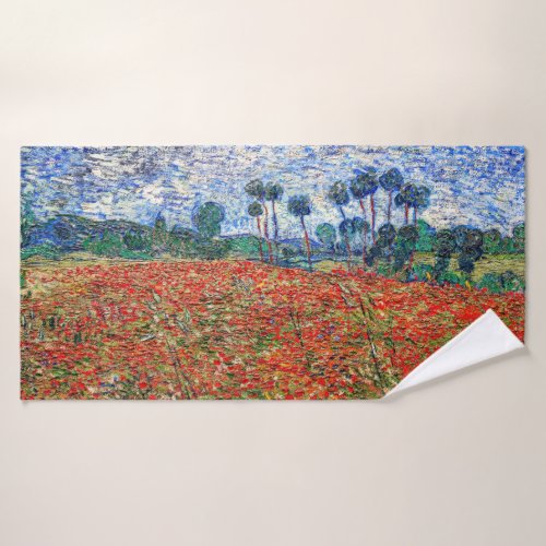 Vincent van Gogh _ Poppy Field Bath Towel Set