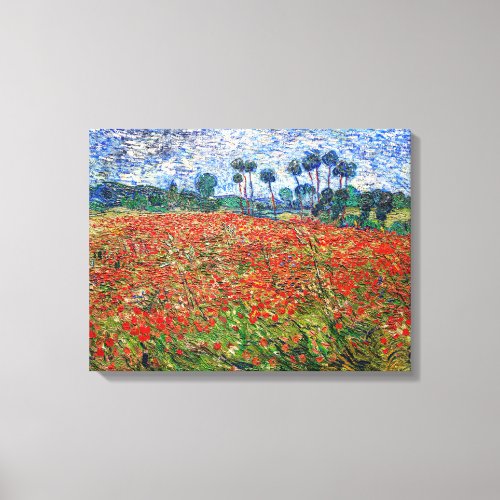 Vincent van Gogh _ Poppy Field Canvas Print