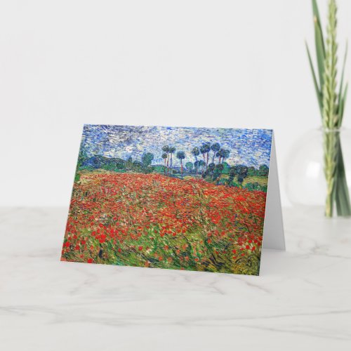 Vincent van Gogh _ Poppy Field Card