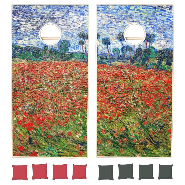 Vincent van Gogh - Poppy Field Cornhole Set (Set)