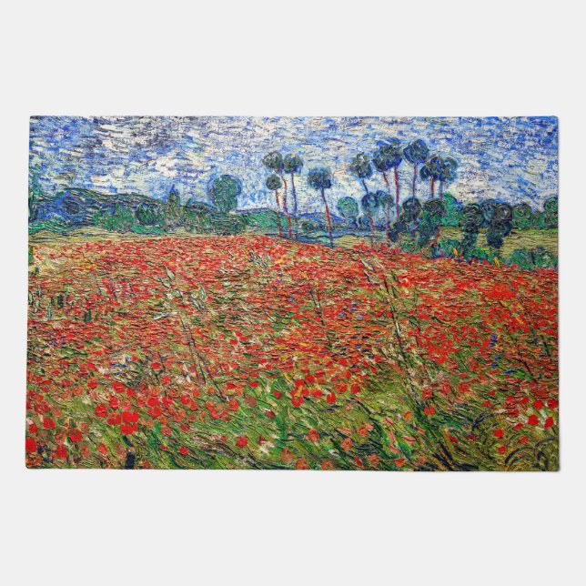 Vincent van Gogh - Poppy Field Doormat (Front)