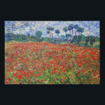 Vincent van Gogh - Poppy Field Faux Canvas Print<br><div class="desc">Poppy Field - Vincent van Gogh,  Oil on Canvas,  1890 in Auvers-sur-Oise</div>