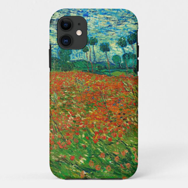Vincent Van Gogh Poppy Field Fine Art Case-Mate iPhone Case (Back)
