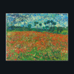 Vincent Van Gogh Poppy Field Fine Art Postcard<br><div class="desc">Vincent Van Gogh Poppy Field Fine Art Postcard</div>