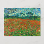 Vincent Van Gogh Poppy Field Fine Art Postcard<br><div class="desc">Vincent Van Gogh Poppy Field Fine Art Postcard</div>