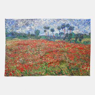 Vincent van Gogh - Poppy Field Kitchen Towel