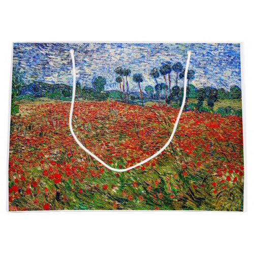 Vincent van Gogh _ Poppy Field Large Gift Bag