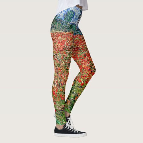 Vincent van Gogh _ Poppy Field Leggings