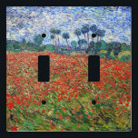 Vincent van Gogh - Poppy Field Light Switch Cover<br><div class="desc">Poppy Field - Vincent van Gogh,  Oil on Canvas,  1890 in Auvers-sur-Oise</div>