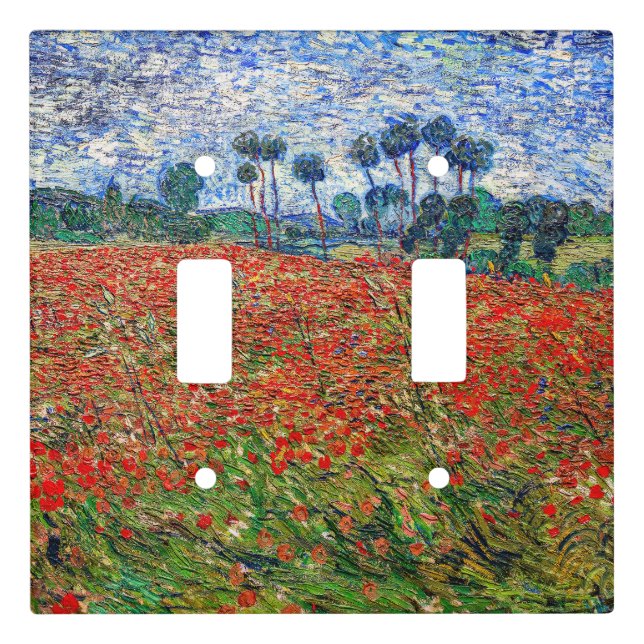 Vincent van Gogh - Poppy Field Light Switch Cover (Front)