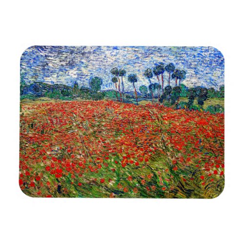 Vincent van Gogh _ Poppy Field Magnet