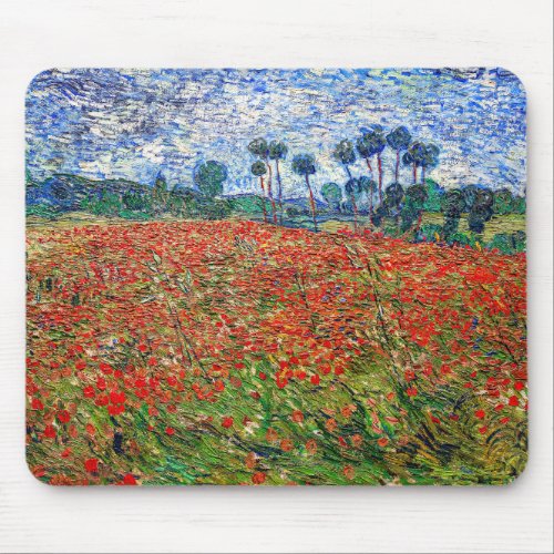 Vincent van Gogh _ Poppy Field Mouse Pad