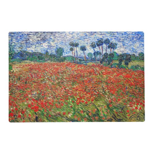 Vincent van Gogh _ Poppy Field Placemat