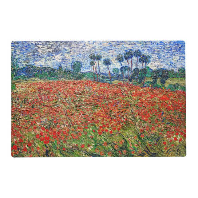 Vincent van Gogh - Poppy Field Placemat (Front)