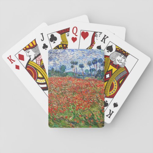 Vincent van Gogh _ Poppy Field Poker Cards