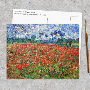 Vincent van Gogh - Poppy Field Postcard