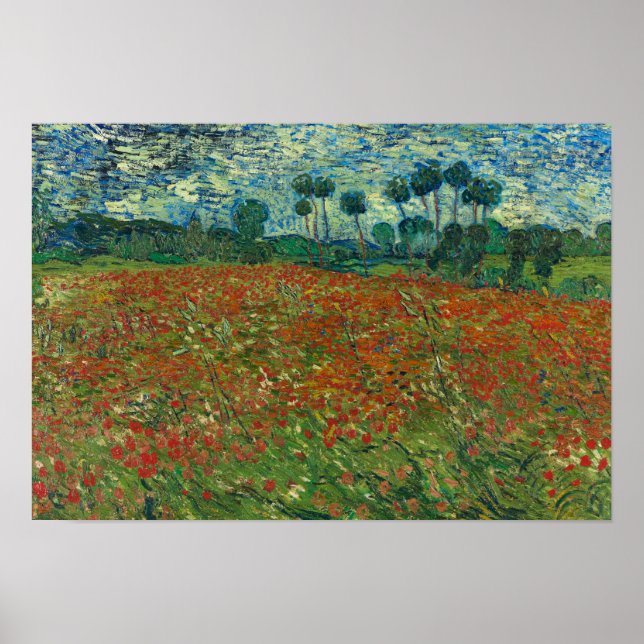 Vincent van Gogh - Poppy Field Poster (Front)