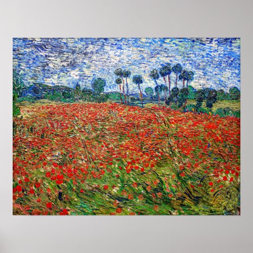 Vincent van Gogh _ Poppy Field Poster