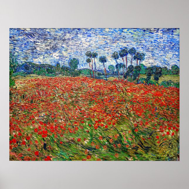 Vincent van Gogh - Poppy Field Poster (Front)