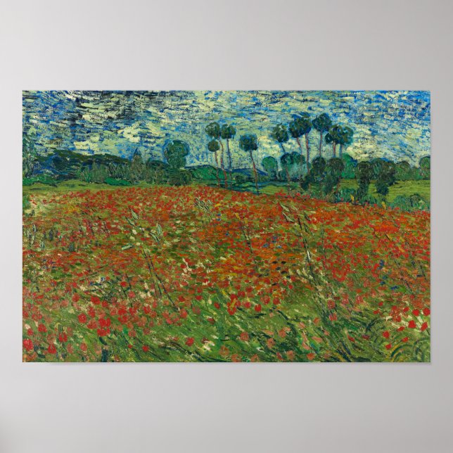 Vincent van Gogh - Poppy Field Poster (Front)