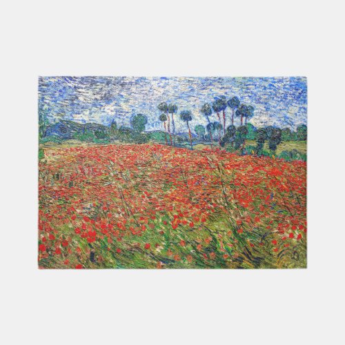 Vincent van Gogh _ Poppy Field Rug