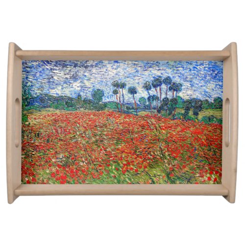 Vincent van Gogh _ Poppy Field Serving Tray