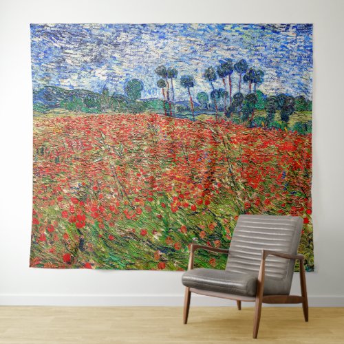 Vincent van Gogh _ Poppy Field Tapestry