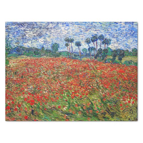 Vincent van Gogh _ Poppy Field Tissue Paper