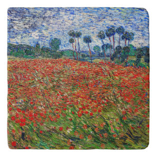 Vincent van Gogh - Poppy Field Trivet