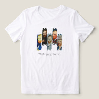 Vincent Van Gogh portrait and qoute  Tri-Blend Shirt