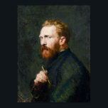 Vincent van Gogh Portrait by John Peter Russell Poster<br><div class="desc">Vincent van Gogh Portrait by John Peter Russell. 
Date: 1886.</div>