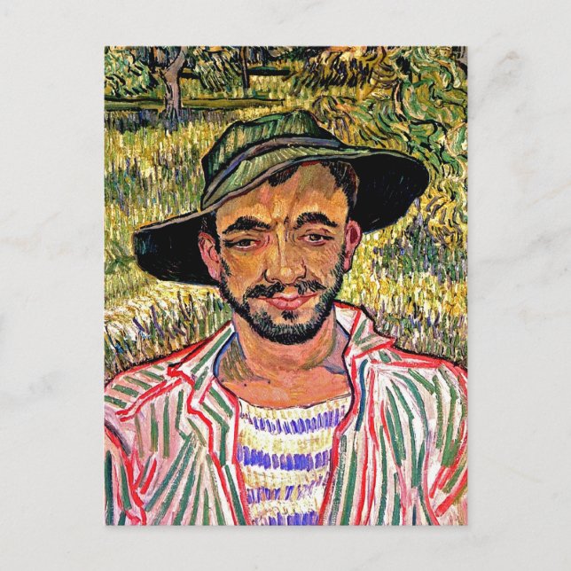 Vincent Van Gogh - Portrait Of A Young Peasant Postcard (Front)