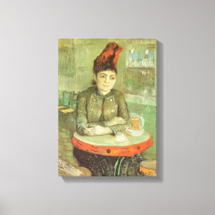 Vincent van Gogh - Portrait of Agostina Segatori Canvas Print