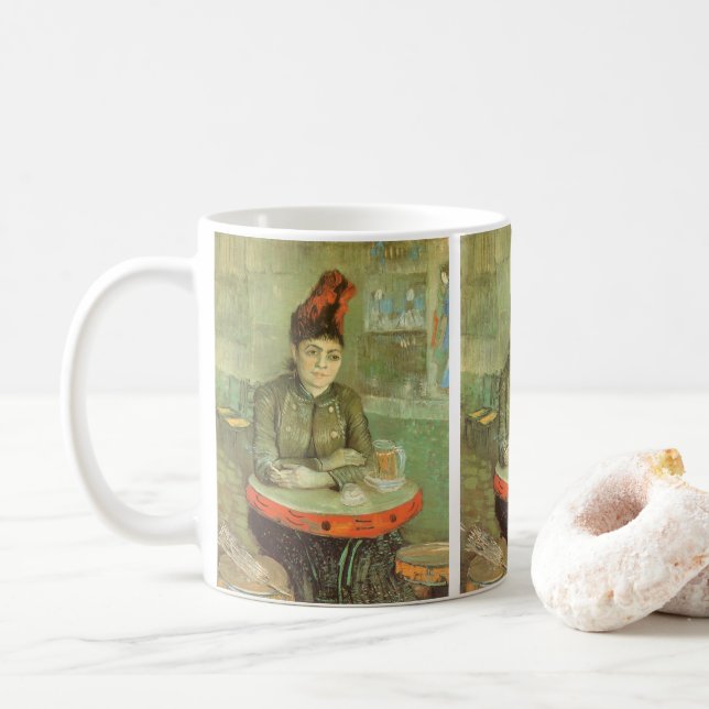 Vincent van Gogh - Portrait of Agostina Segatori Coffee Mug (With Donut)
