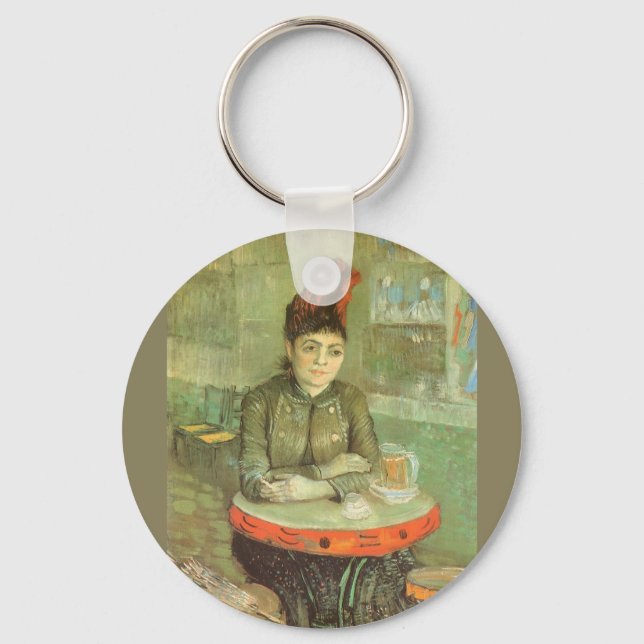 Vincent van Gogh - Portrait of Agostina Segatori Keychain (Front)