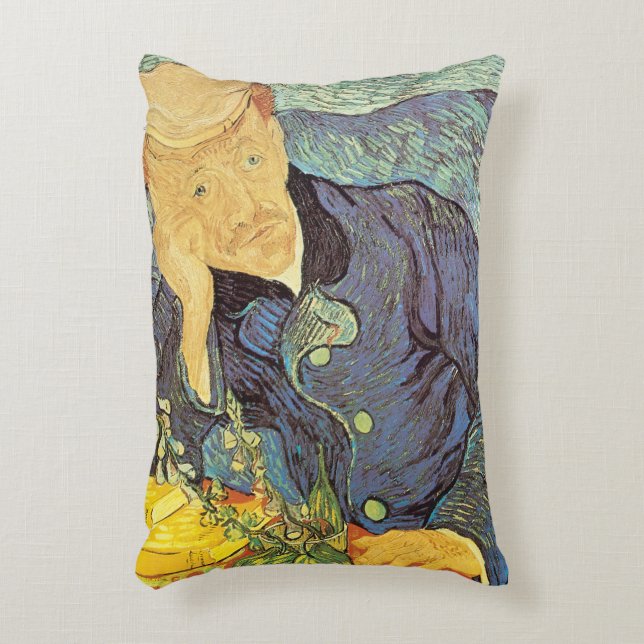 Vincent van Gogh - Portrait of Doctor Gachet Accent Pillow (Front(Vertical))