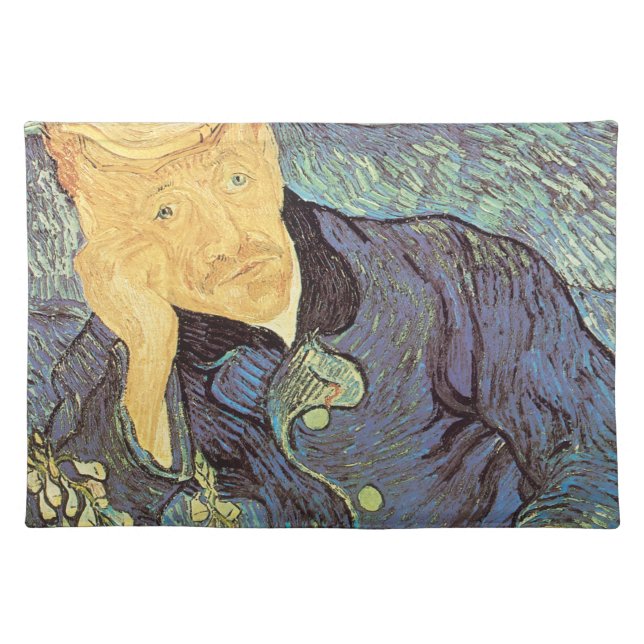 Vincent van Gogh - Portrait of Doctor Gachet Cloth Placemat (Front)