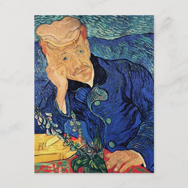 Vincent Van Gogh - Portrait Of Doctor Gachet Postcard (Front)