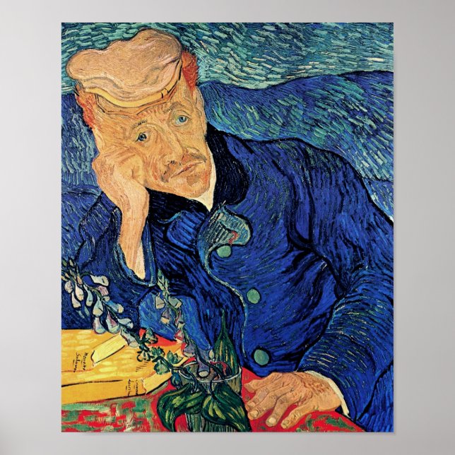 Vincent Van Gogh - Portrait Of Doctor Gachet Poster (Front)