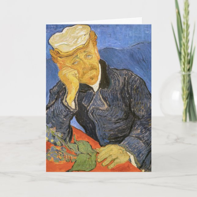 Vincent Van Gogh - Portrait of Doctor Paul Gachet Card (Front)