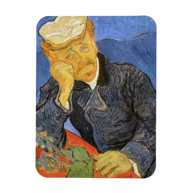 Vincent Van Gogh - Portrait of Doctor Paul Gachet Magnet (Vertical)