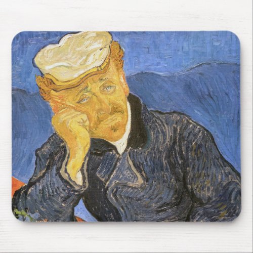 Vincent Van Gogh _ Portrait of Doctor Paul Gachet Mouse Pad