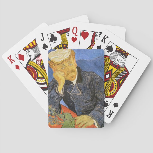 Vincent Van Gogh - Portrait of Doctor Paul Gachet Poker Cards (Back)