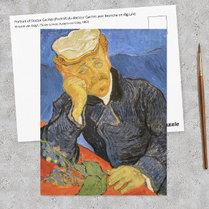 Vincent Van Gogh - Portrait of Doctor Paul Gachet Postcard